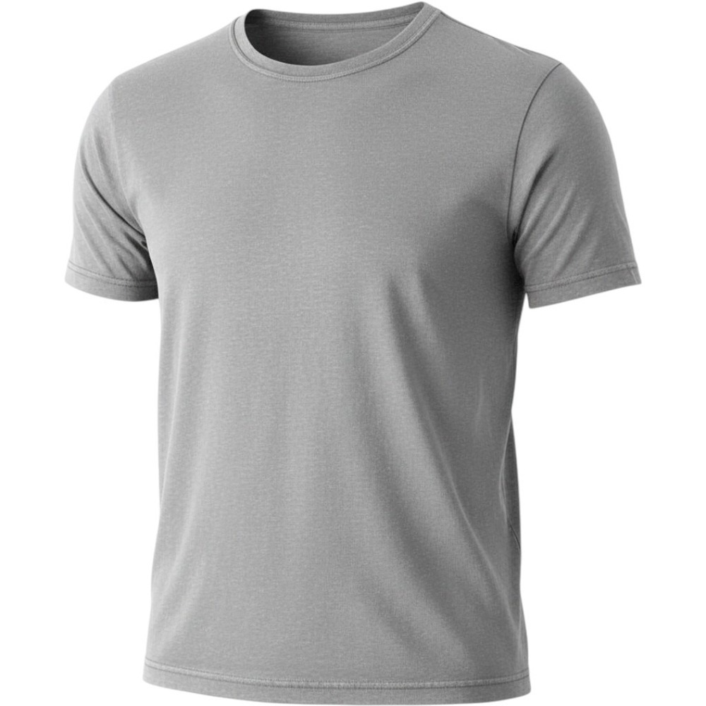 WEATHERPROOF Men's short sleeve crew neck tee t shirt gray Poly Spandex Size L
